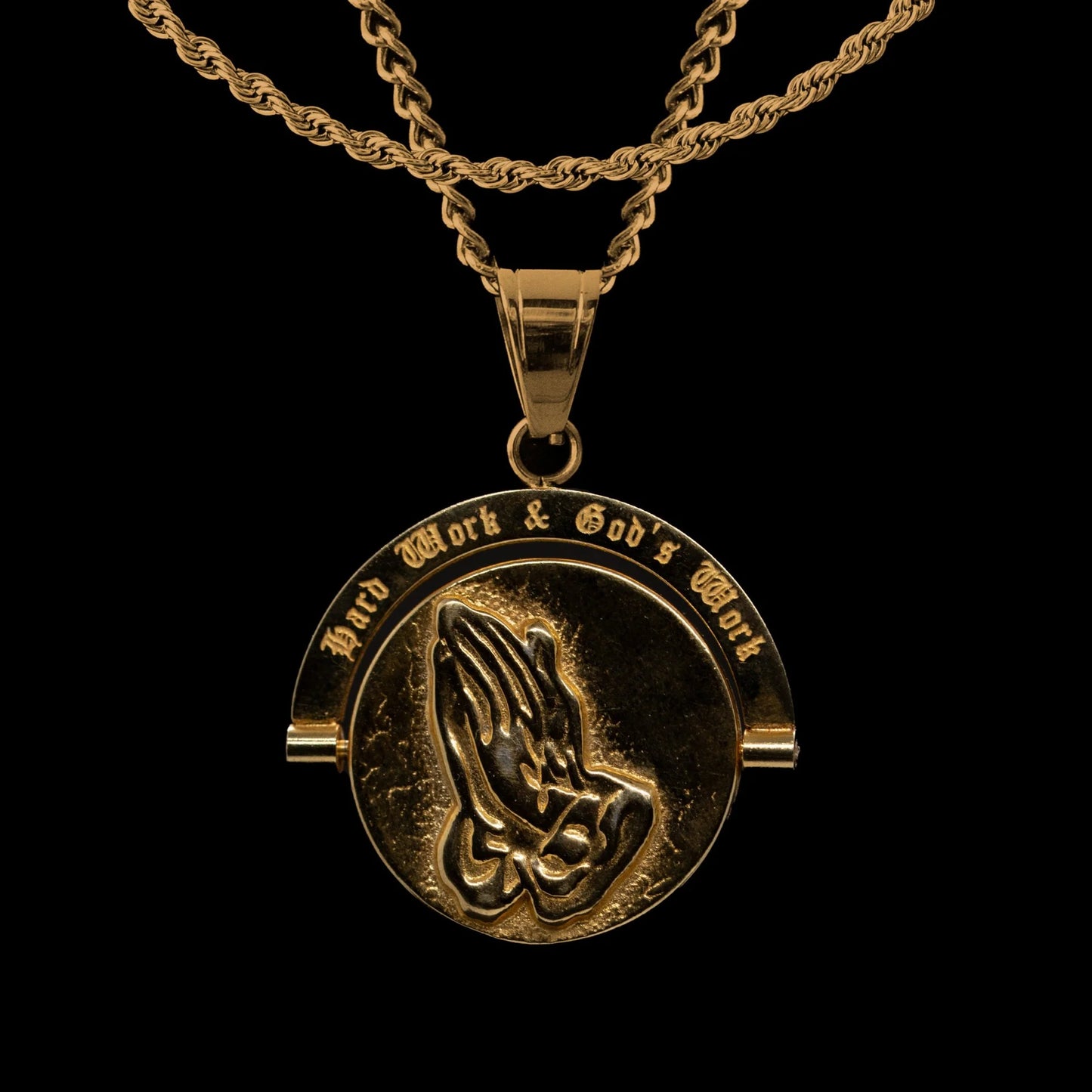 Hard Work & God's Work™ Double Sided Pendant